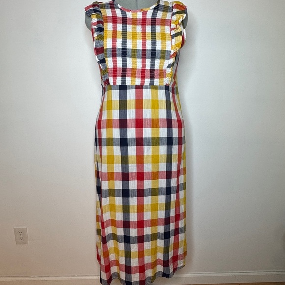 Multicolor Plaid Sleeveless Dress - Picture 1 of 4